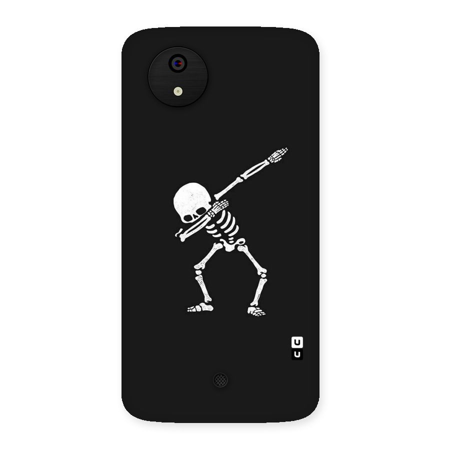 Skeleton Dab White Back Case for Micromax Canvas A1