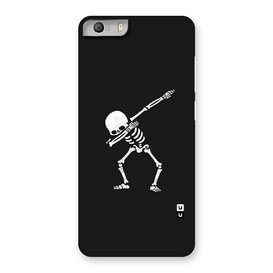 Skeleton Dab White Back Case for Micromax Canvas Knight 2
