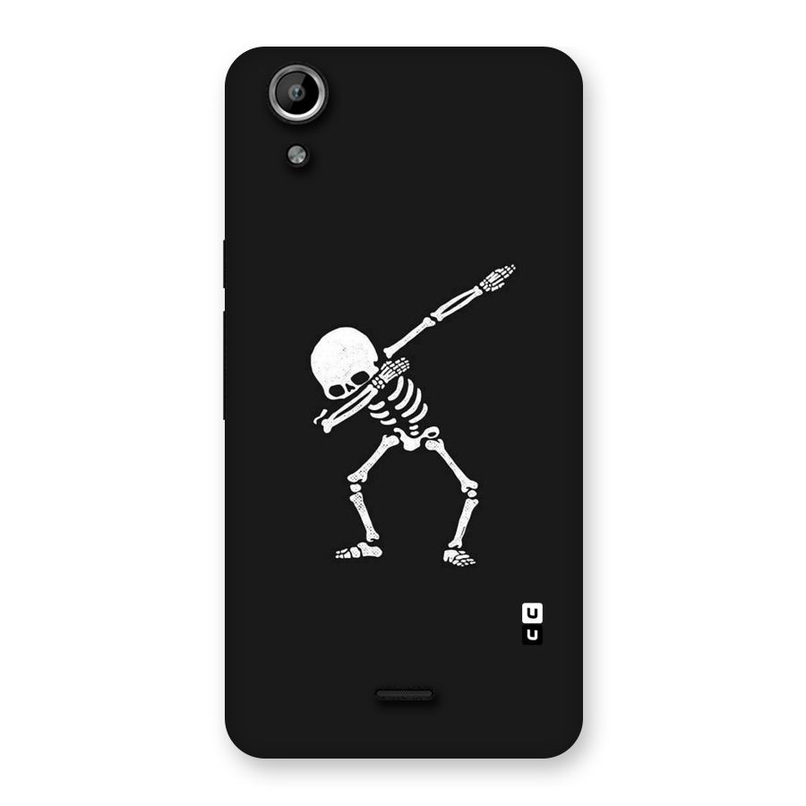 Skeleton Dab White Back Case for Micromax Canvas Selfie Lens Q345