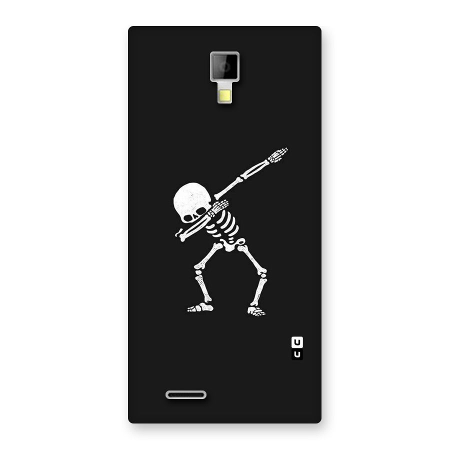 Skeleton Dab White Back Case for Micromax Canvas Xpress A99