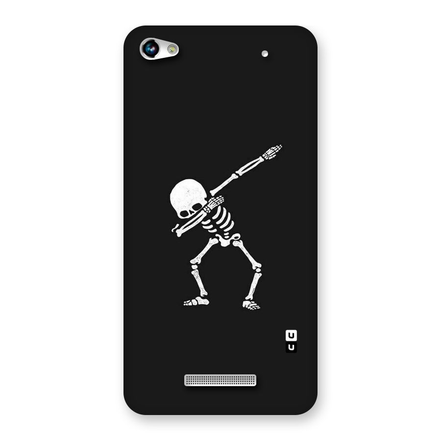 Skeleton Dab White Back Case for Micromax Hue 2