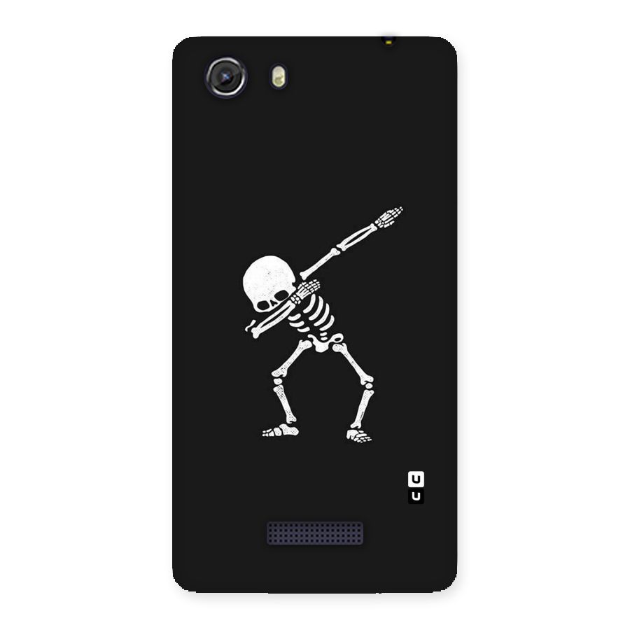 Skeleton Dab White Back Case for Micromax Unite 3