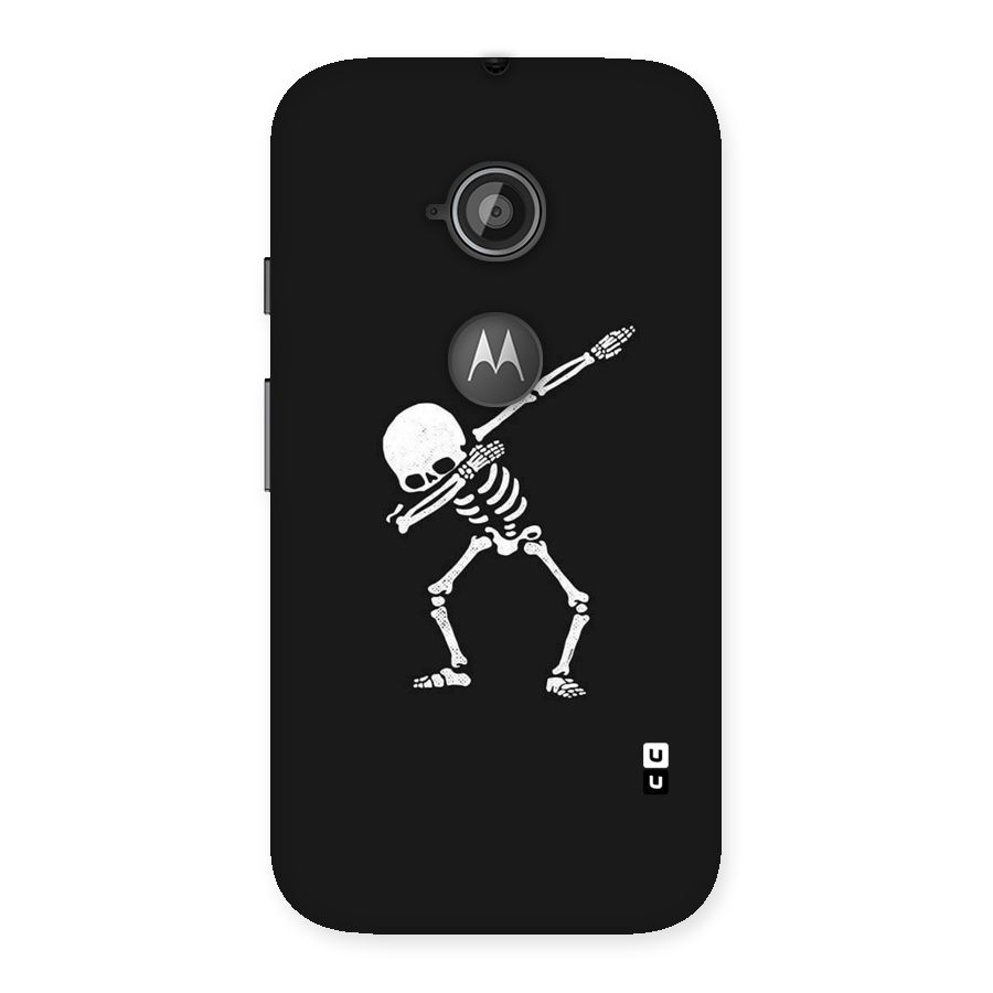 Skeleton Dab White Back Case for Moto E 2nd Gen