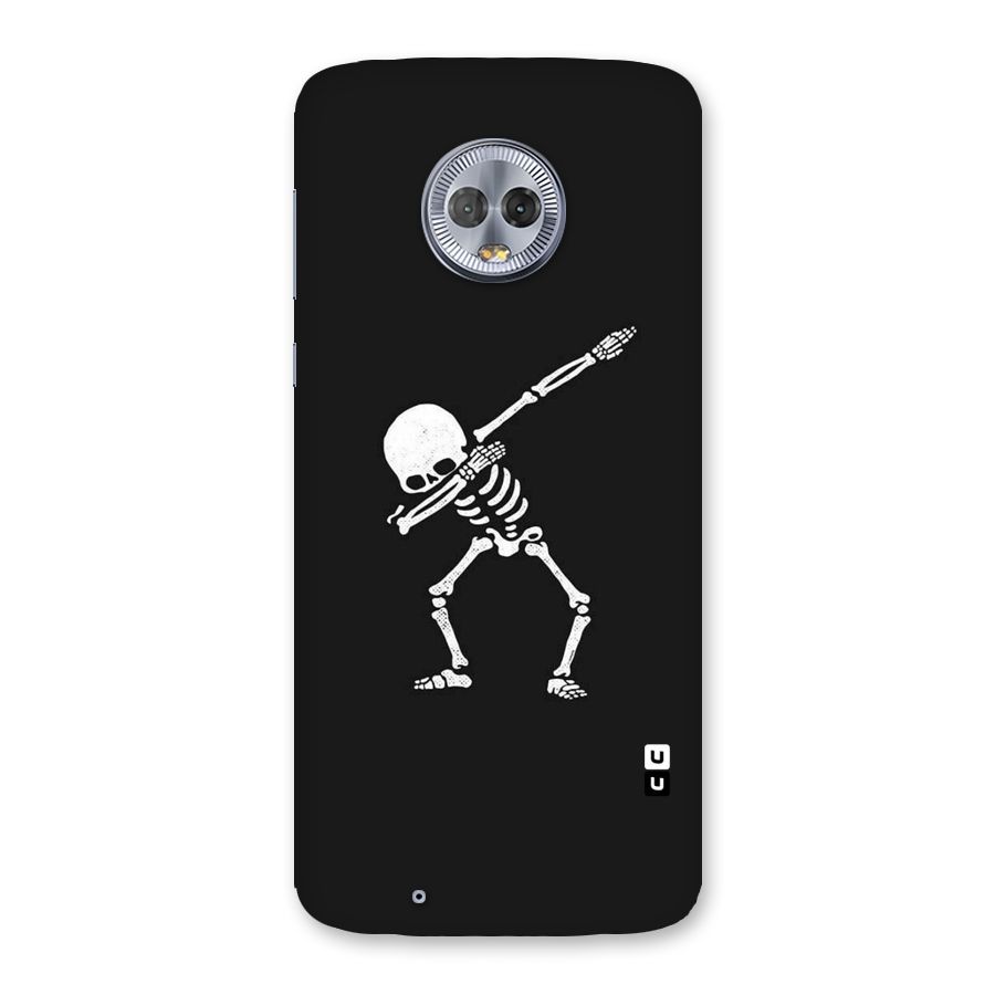 Skeleton Dab White Back Case for Moto G6