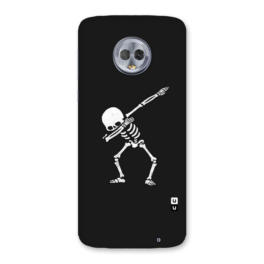 Skeleton Dab White Back Case for Moto G6 Plus
