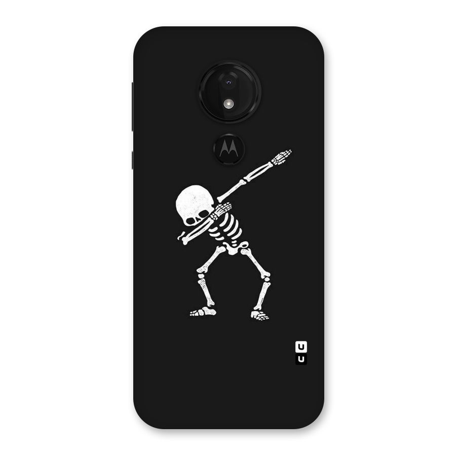 Skeleton Dab White Back Case for Moto G7 Power