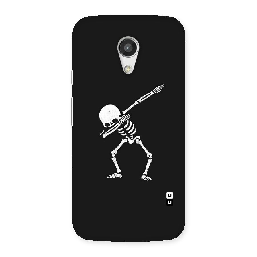 Skeleton Dab White Back Case for Moto G 2nd Gen