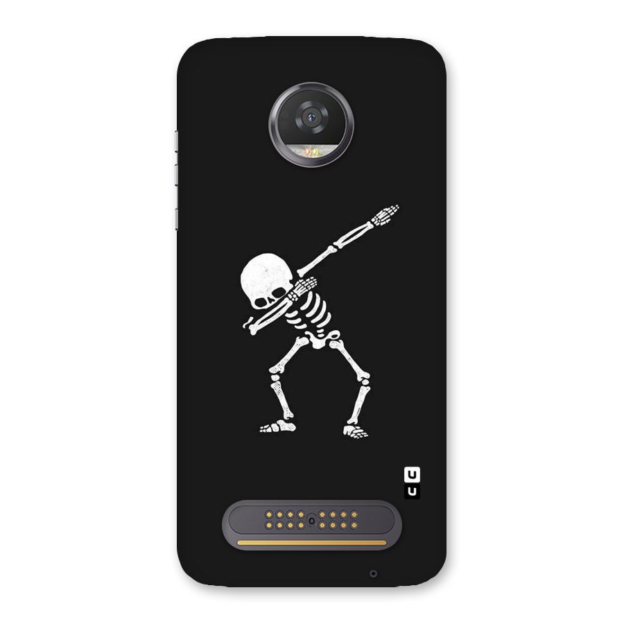 Skeleton Dab White Back Case for Moto Z2 Play