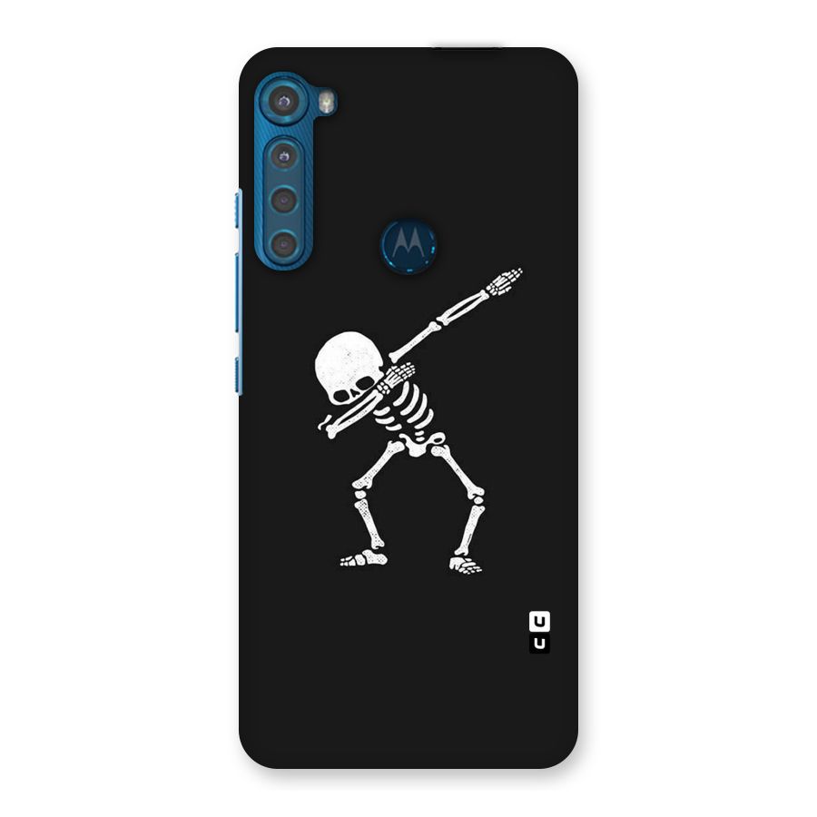 Skeleton Dab White Back Case for Motorola One Fusion Plus