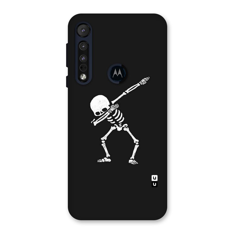 Skeleton Dab White Back Case for Motorola One Macro