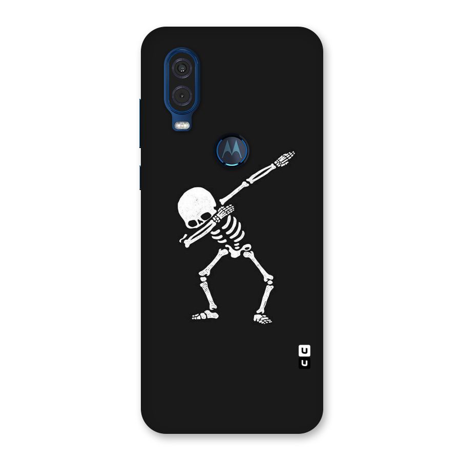 Skeleton Dab White Back Case for Motorola One Vision
