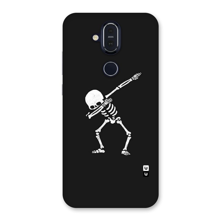 Skeleton Dab White Back Case for Nokia 8.1