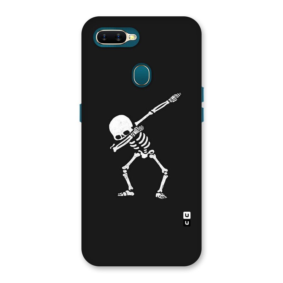 Skeleton Dab White Back Case for Oppo A11k