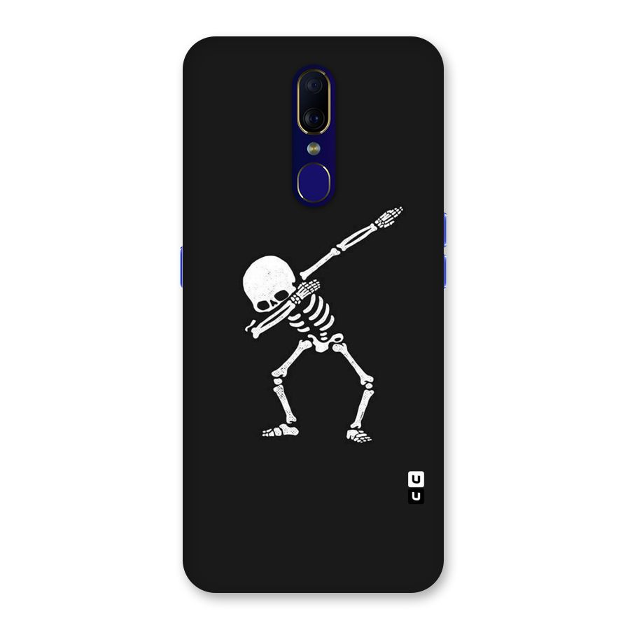 Skeleton Dab White Back Case for Oppo A9