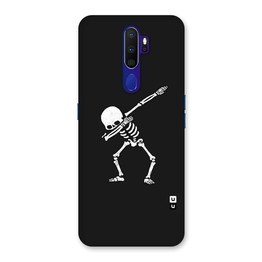 Skeleton Dab White Back Case for Oppo A9 (2020)