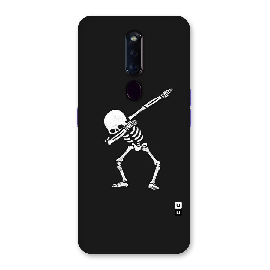 Skeleton Dab White Back Case for Oppo F11 Pro