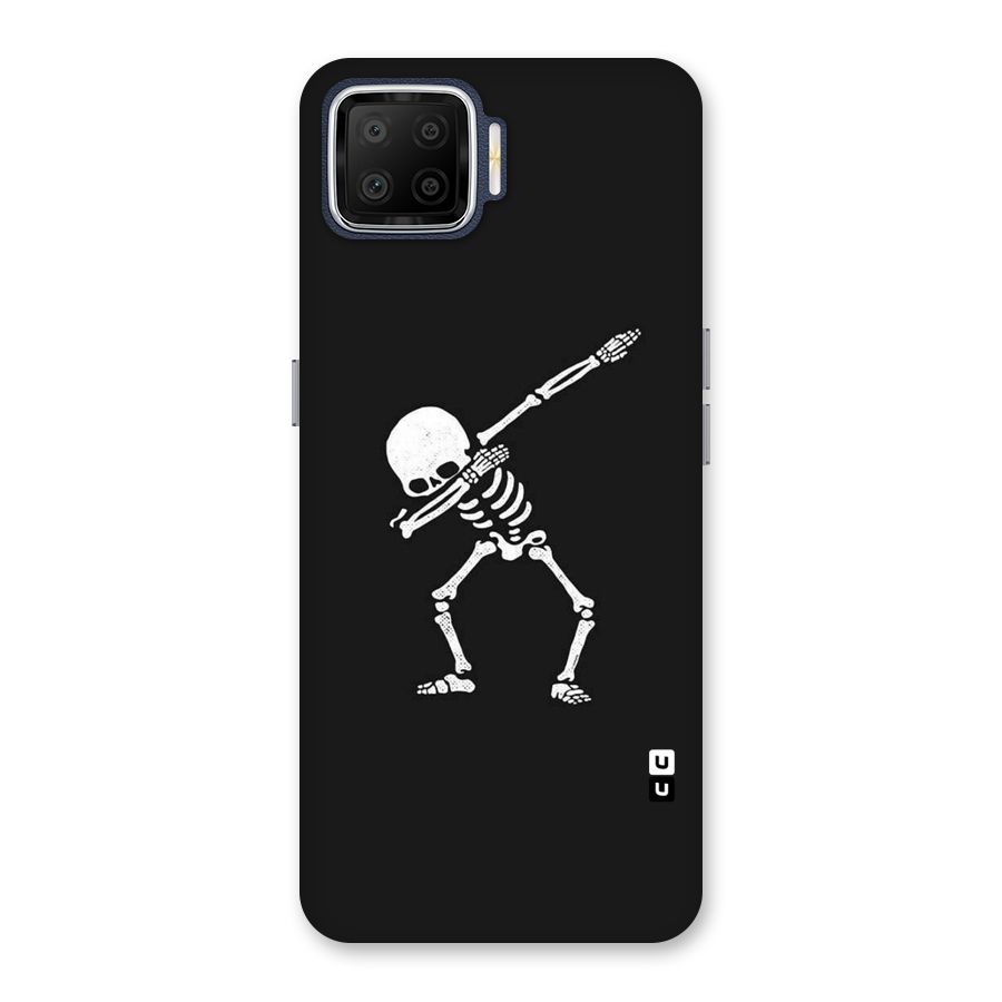 Skeleton Dab White Back Case for Oppo F17
