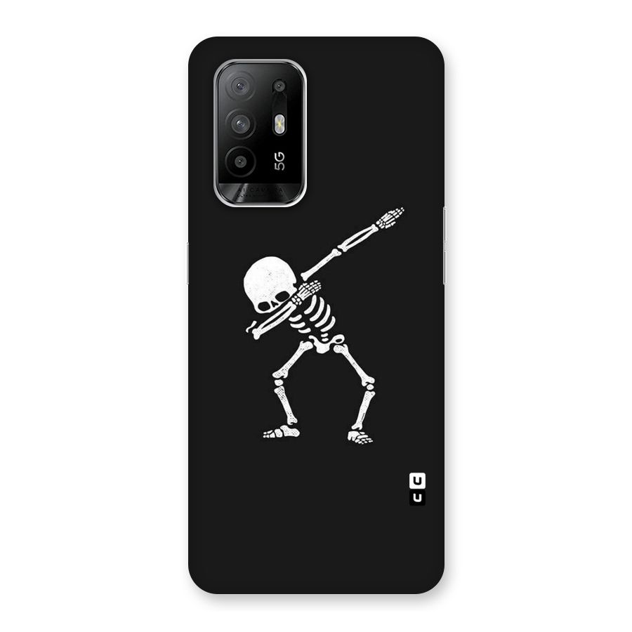 Skeleton Dab White Back Case for Oppo F19 Pro Plus 5G