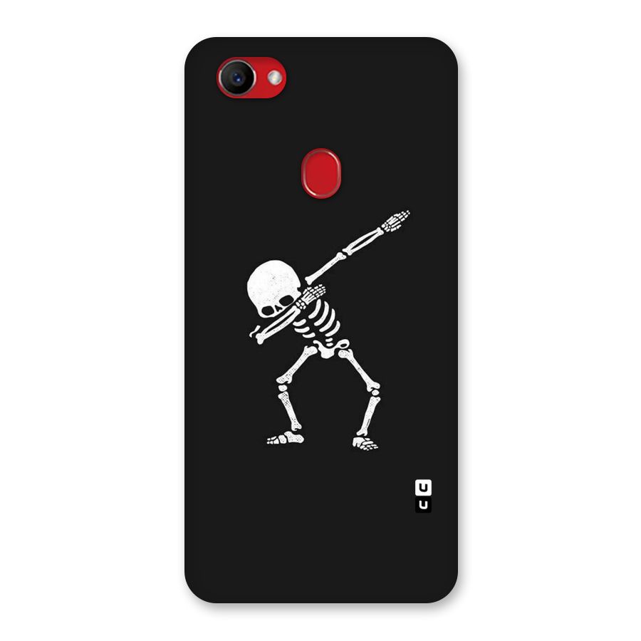 Skeleton Dab White Back Case for Oppo F7