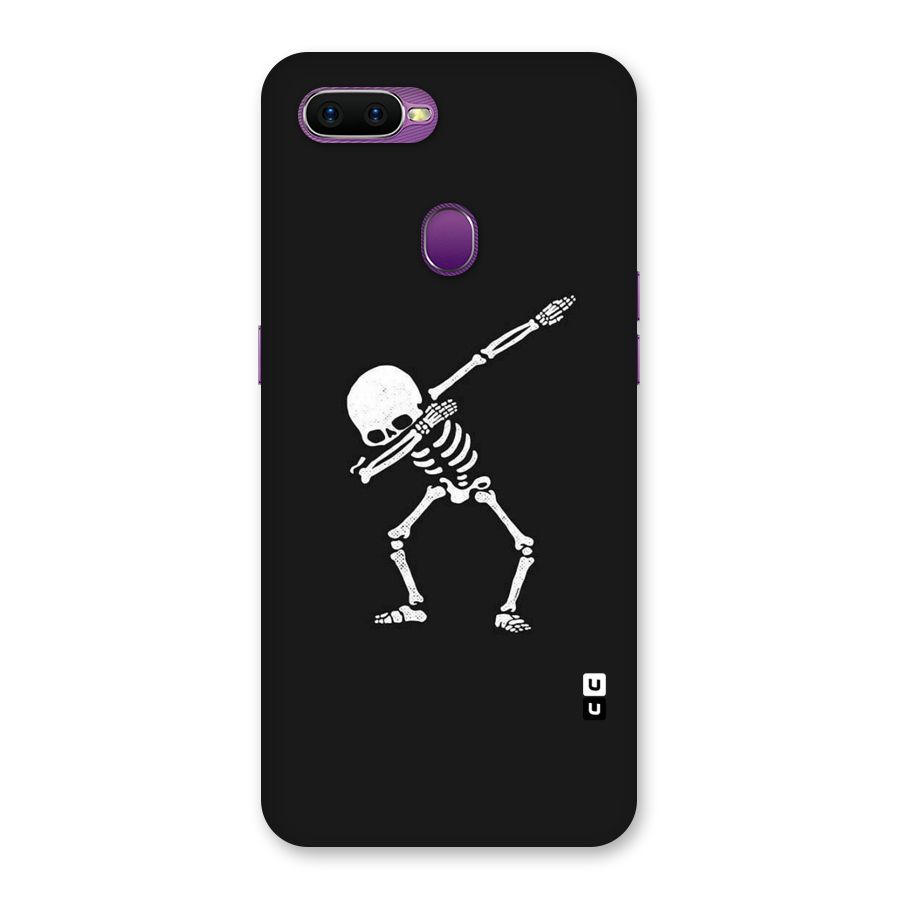 Skeleton Dab White Back Case for Oppo F9