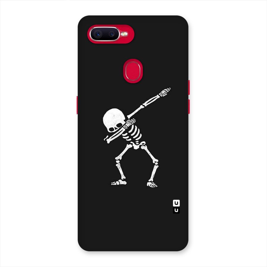 Skeleton Dab White Back Case for Oppo F9 Pro