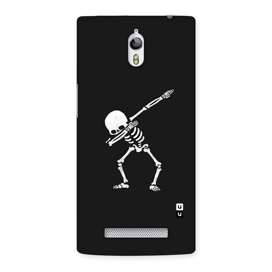 Skeleton Dab White Back Case for Oppo Find 7