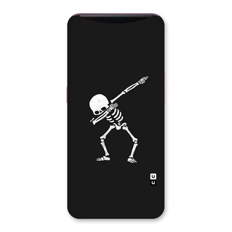 Skeleton Dab White Back Case for Oppo Find X