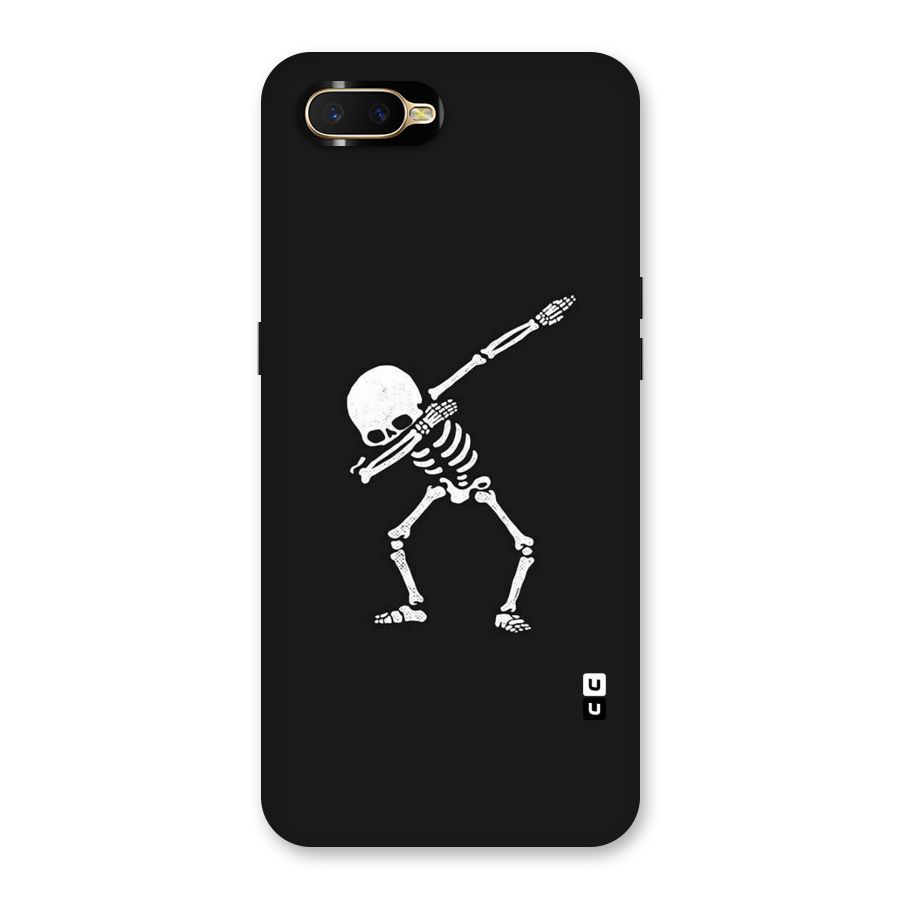 Skeleton Dab White Back Case for Oppo K1