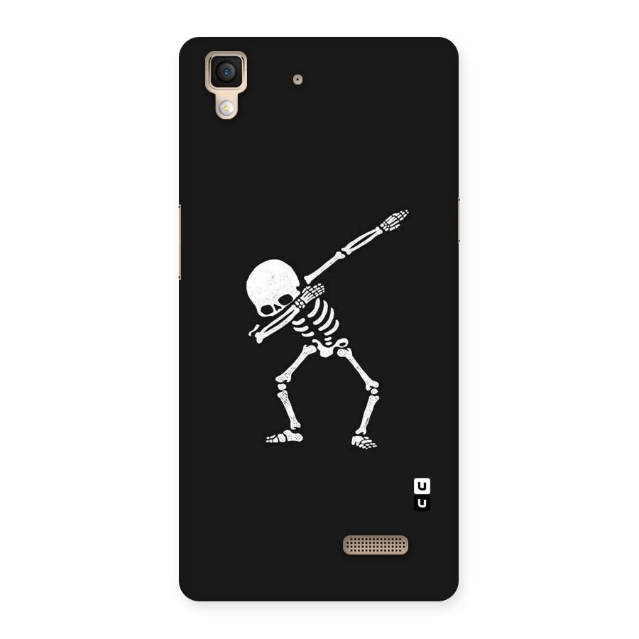 Skeleton Dab White Back Case for Oppo R7
