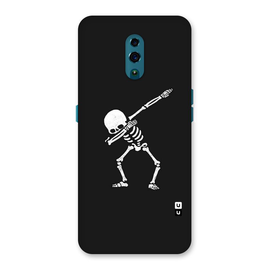 Skeleton Dab White Back Case for Oppo Reno