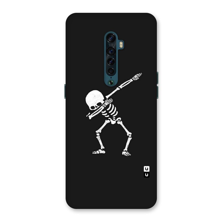 Skeleton Dab White Back Case for Oppo Reno2