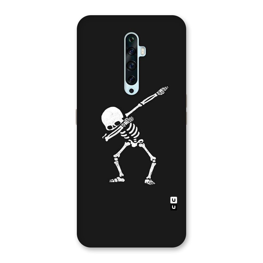 Skeleton Dab White Back Case for Oppo Reno2 F
