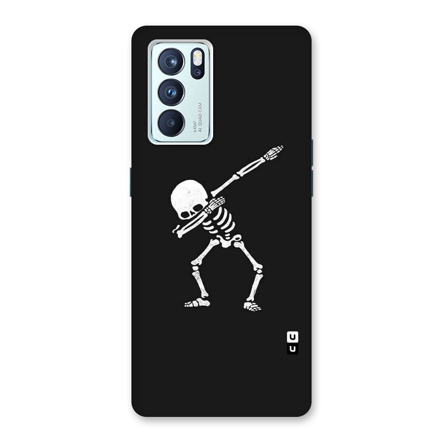 Skeleton Dab White Back Case for Oppo Reno6 Pro 5G