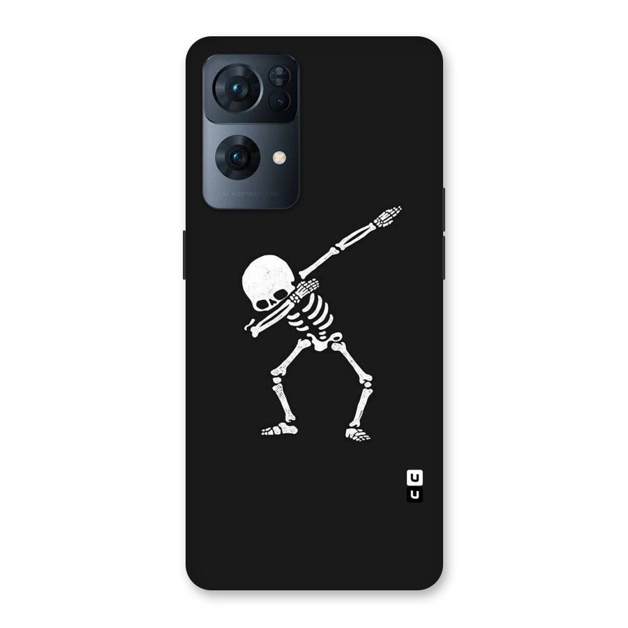 Skeleton Dab White Back Case for Oppo Reno7 Pro 5G