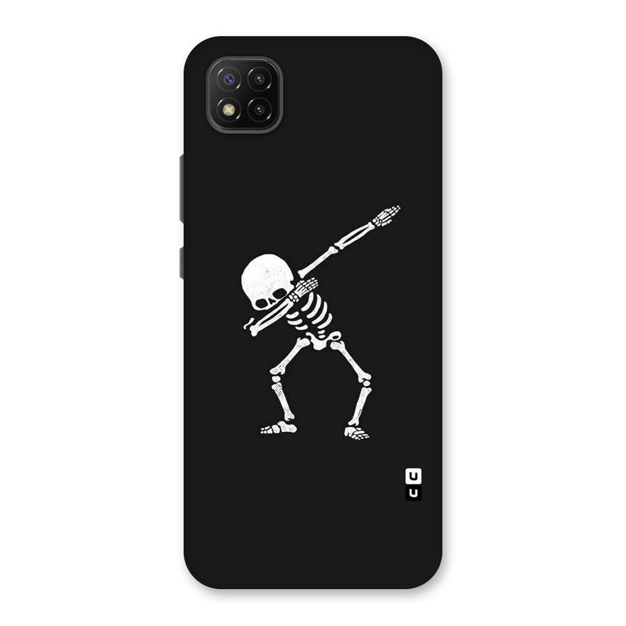 Skeleton Dab White Back Case for Poco C3
