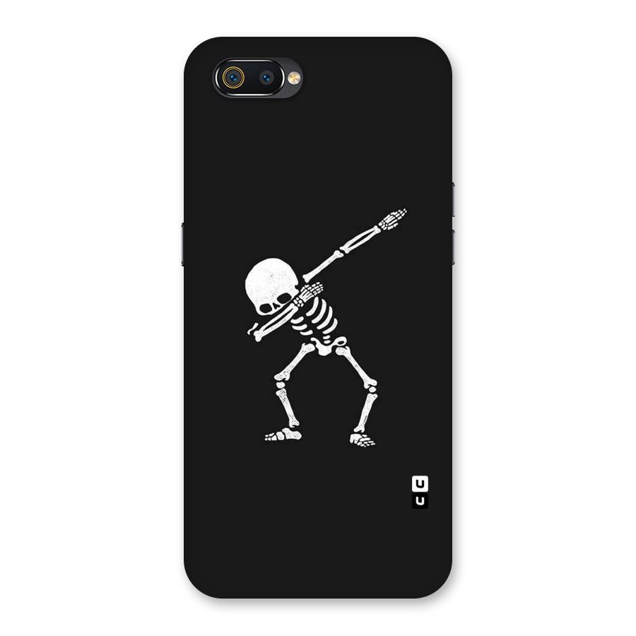Skeleton Dab White Back Case for Realme C2