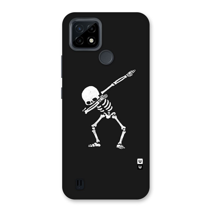 Skeleton Dab White Back Case for Realme C21