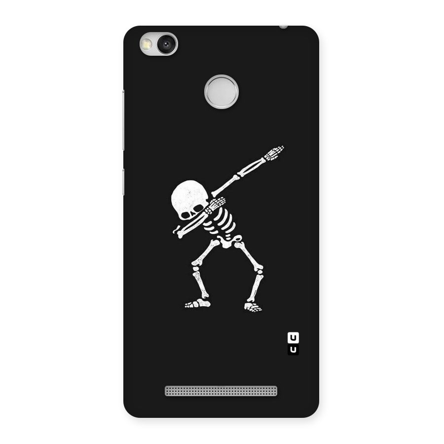 Skeleton Dab White Back Case for Redmi 3S Prime