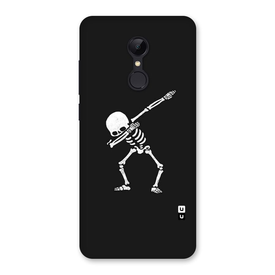 Skeleton Dab White Back Case for Redmi 5