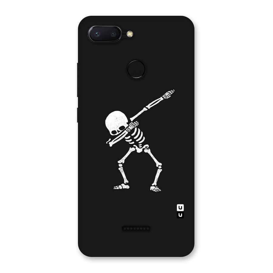 Skeleton Dab White Back Case for Redmi 6
