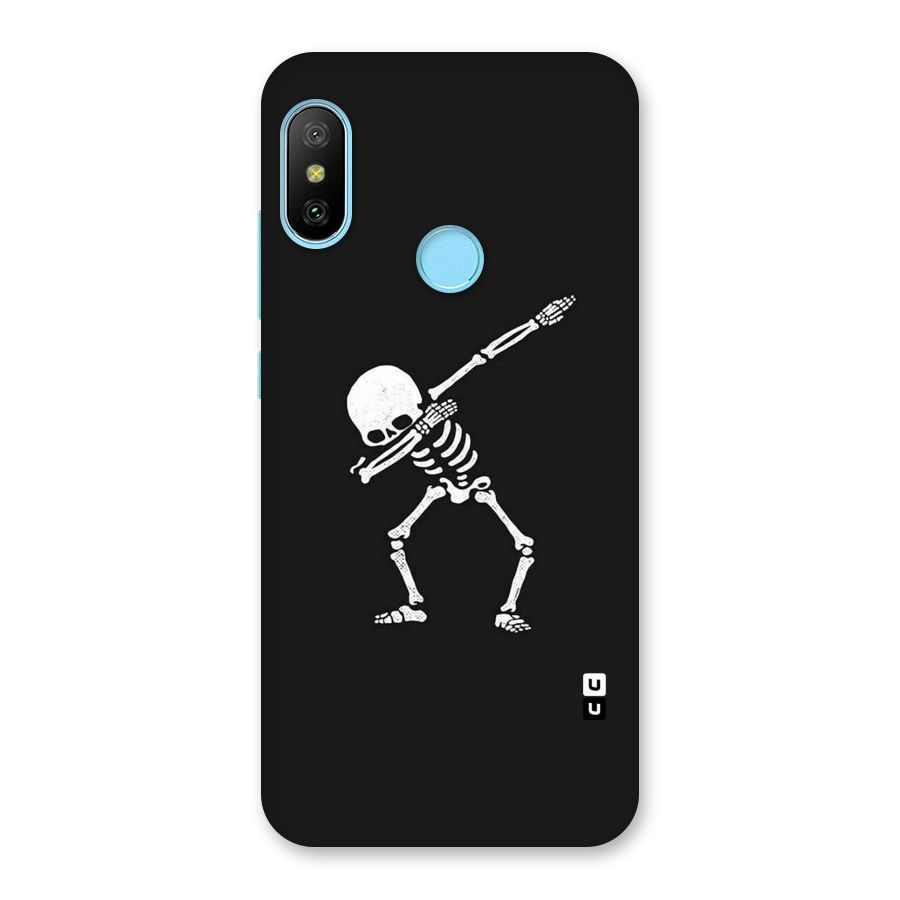 Skeleton Dab White Back Case for Redmi 6 Pro