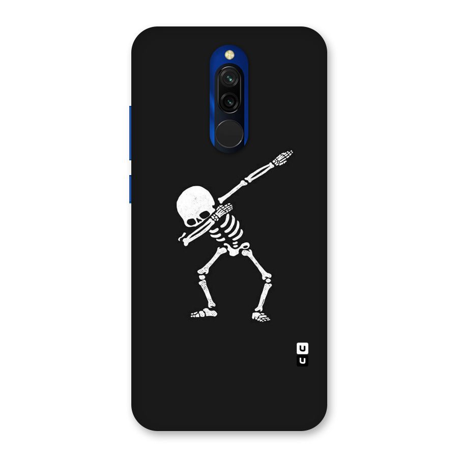 Skeleton Dab White Back Case for Redmi 8
