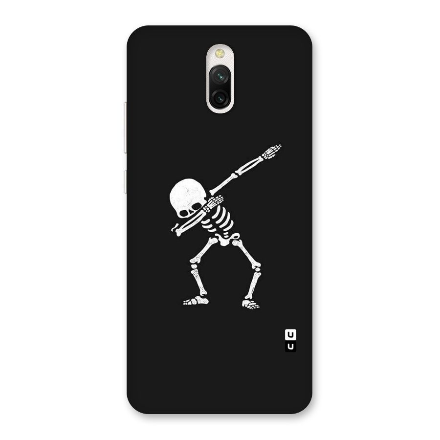 Skeleton Dab White Back Case for Redmi 8A Dual