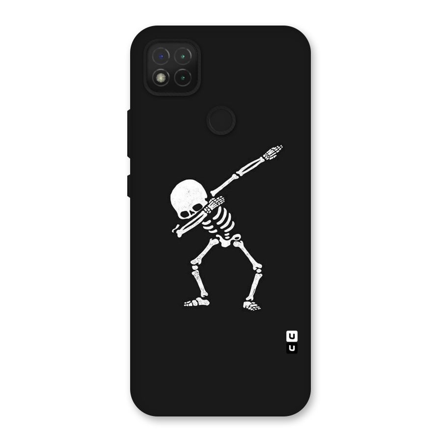 Skeleton Dab White Back Case for Redmi 9