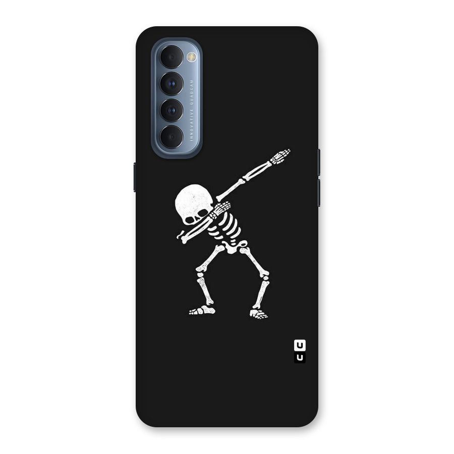Skeleton Dab White Back Case for Reno4 Pro