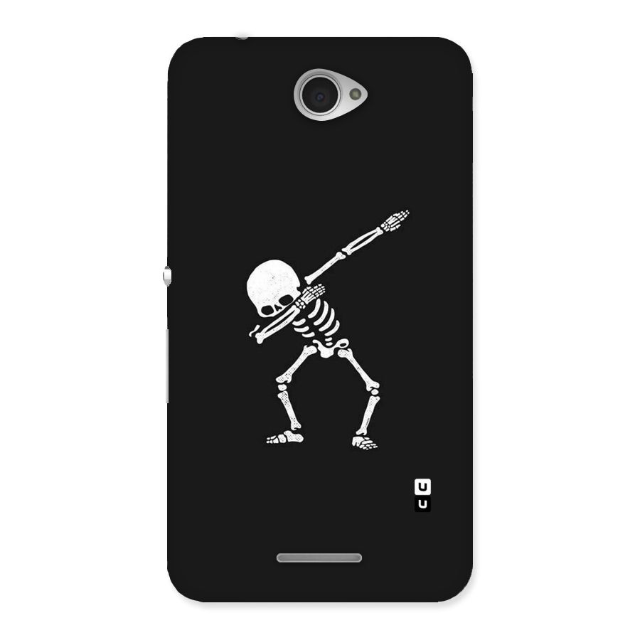 Skeleton Dab White Back Case for Sony Xperia E4