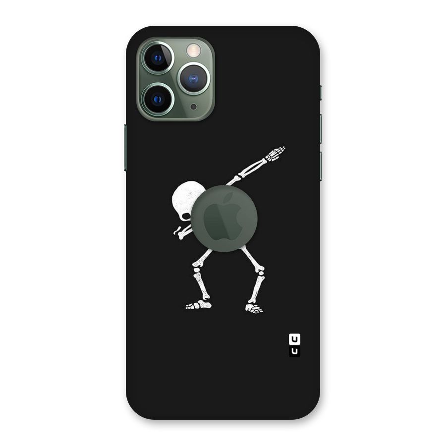 Skeleton Dab White Back Case for iPhone 11 Pro Logo  Cut