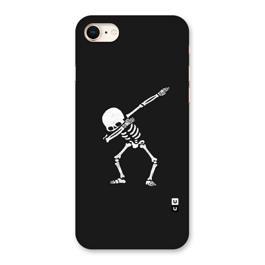 Skeleton Dab White Back Case for iPhone 8