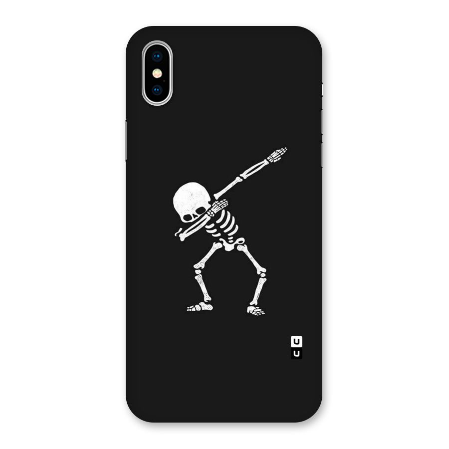 Skeleton Dab White Back Case for iPhone X