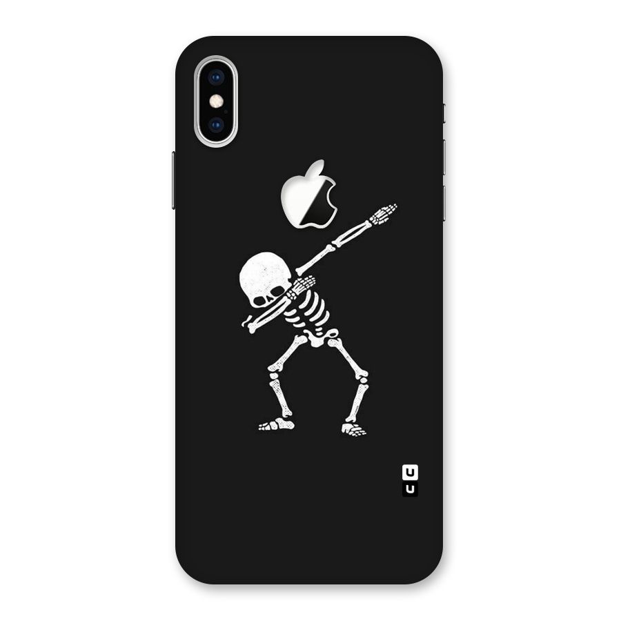 Skeleton Dab White Back Case for iPhone XS Max Apple Cut